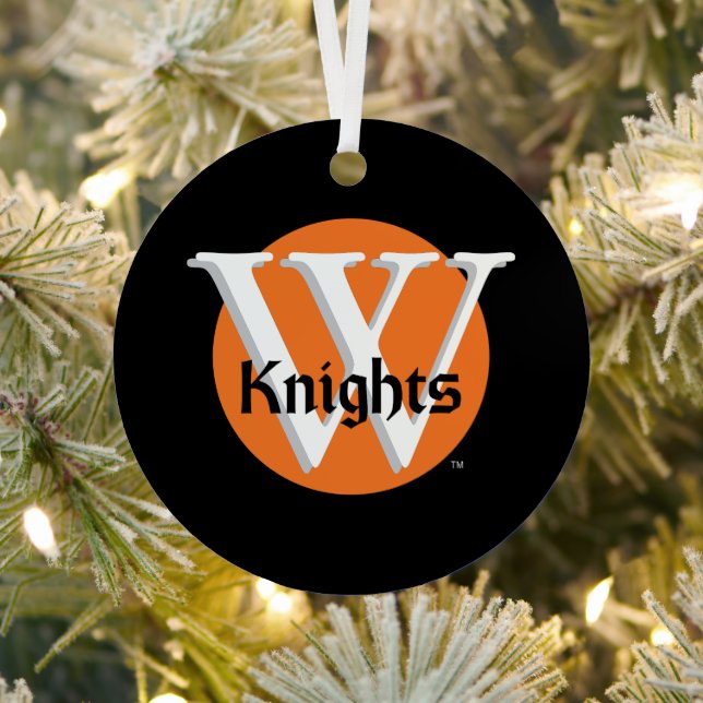 Wartburg College Knights Metal Ornament (Insitu)