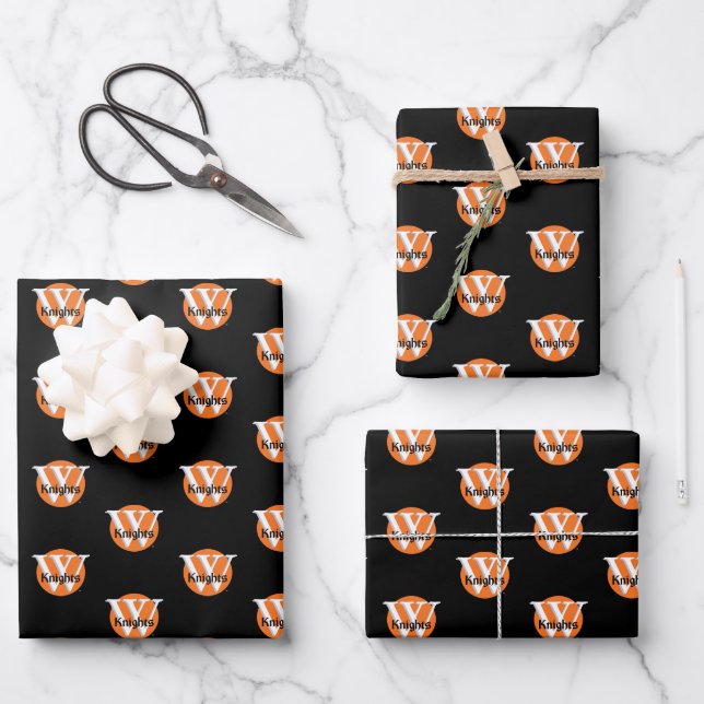 Wartburg College Knights Wrapping Paper Sheets (Front)