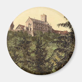 Wartburg, from Eisenach Castle, Thuringia, Germany Magnet