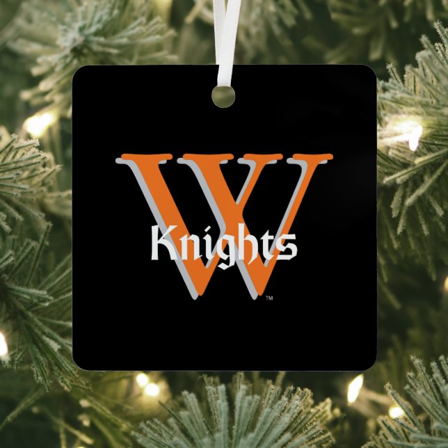 Wartburg Knights Metal Ornament (Insitu)