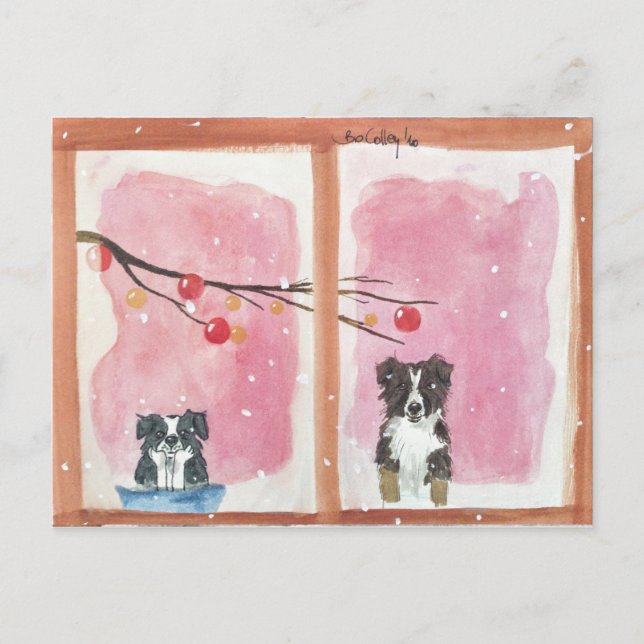 Warten auf den Weihnachtsmann Postcard (Front)