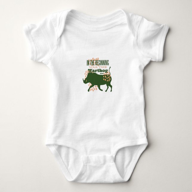 Warthog Baby Bodysuit (Front)
