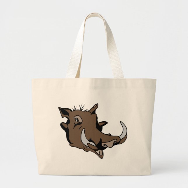 Warthog Head Large Tote Bag (Front)