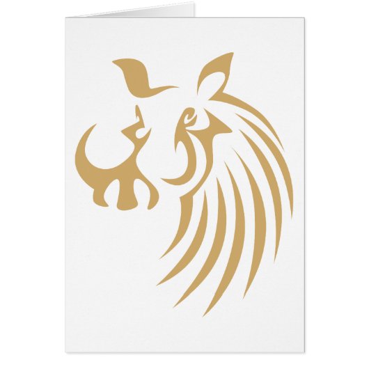 Warthog in Swish Drawing Style Cards (Front)