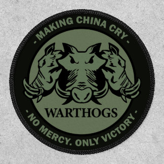 Warthogs 3" Green Velcro Patch