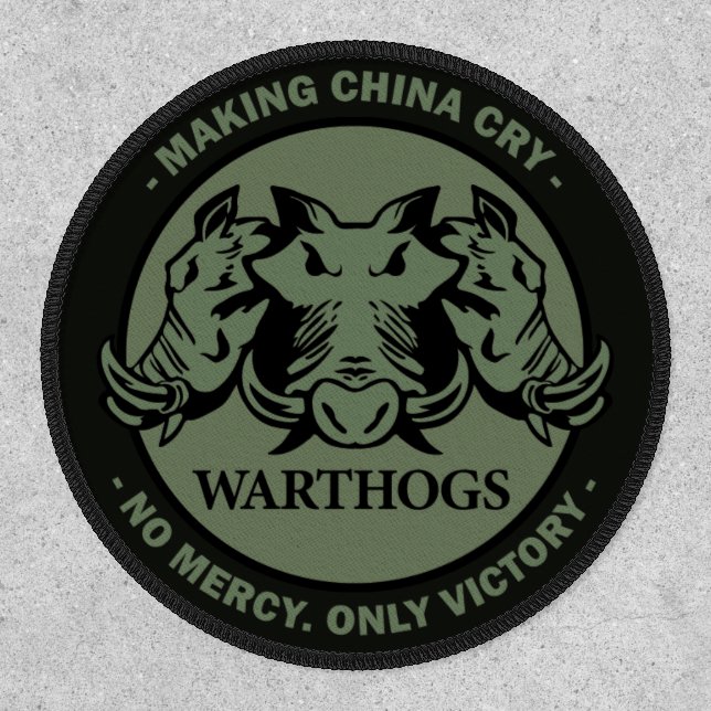Warthogs 3" Green Velcro Patch (Front)