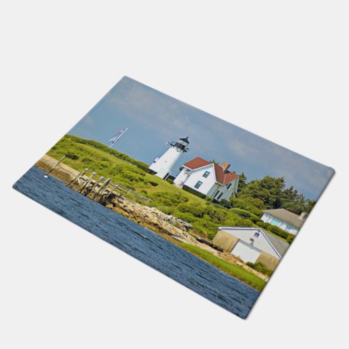 Warwick Neck Lighthouse Rhode Island Door Mat