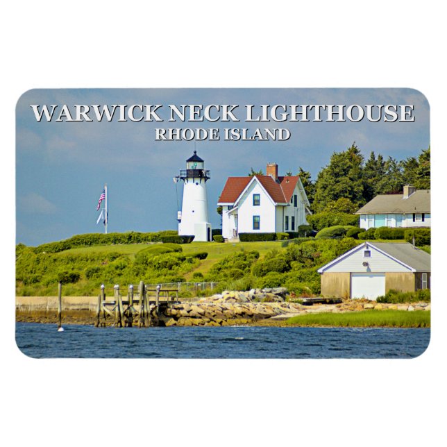 Warwick Neck Lighthouse, Rhode Island Flexi Magnet (Horizontal)