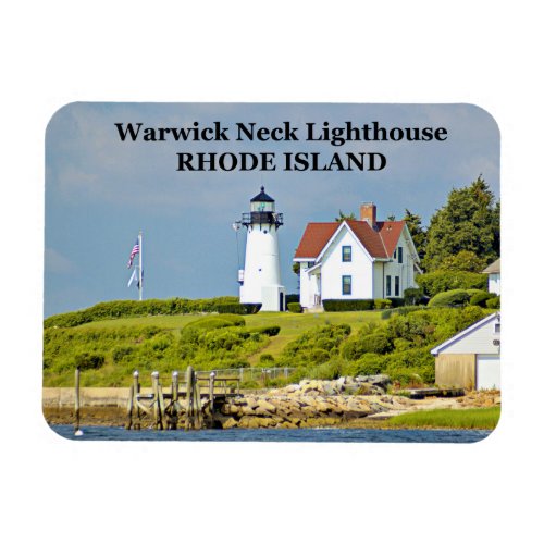 Warwick Neck Lighthouse Rhode Island Photo Magnet