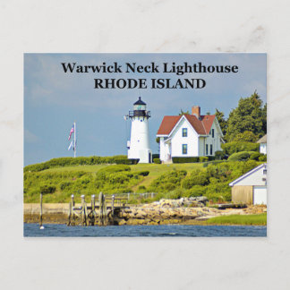 Warwick Neck Lighthouse, Rhode Island Postcard