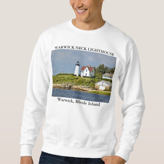 Warwick Neck Lighthouse, Rhode Island Sweatshirt (Front)