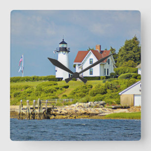 Warwick Neck Lighthouse, Rhode Island Wall Clock