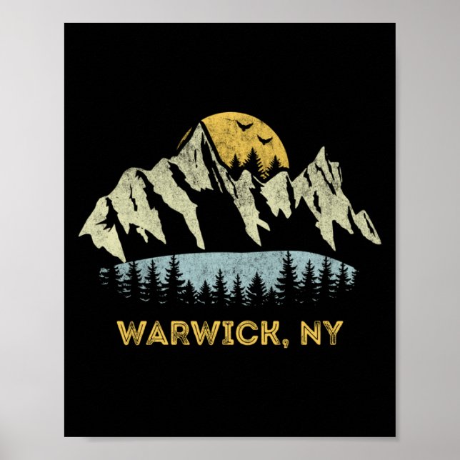 Warwick New York Mountain Sunset Sunrise Ny  Poster (Front)