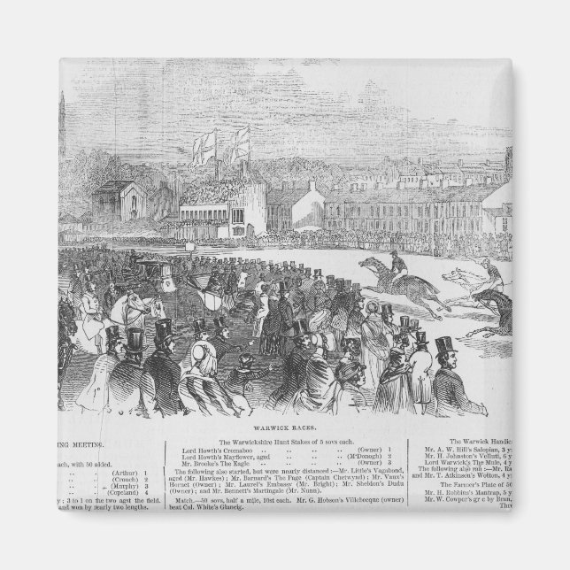 Warwick Races, from 'The Illustrated London Magnet (Front)