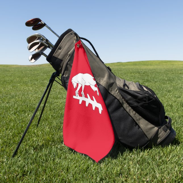Warwickshire county flag golf towel (Green)