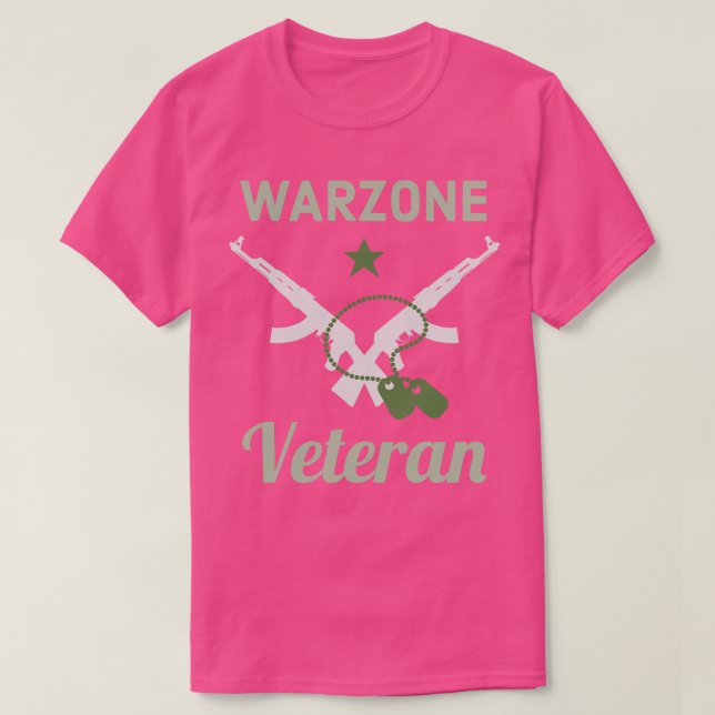 Warzone Veteran Gaming Verdansk Gamer T-Shirt (Design Front)