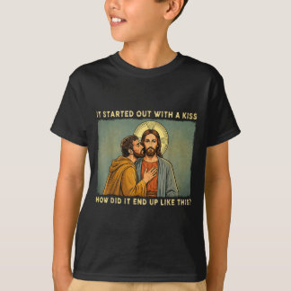 Was only a kiss jesus & judas meme funny T-Shirt
