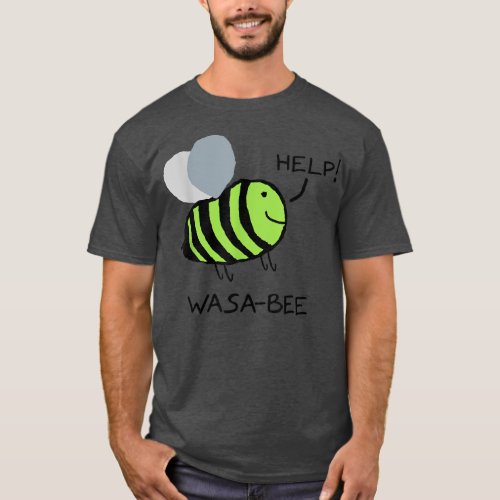 Wasa_bee  Wasabi Girl Meme Funny Sushi Japan Daugh T_Shirt