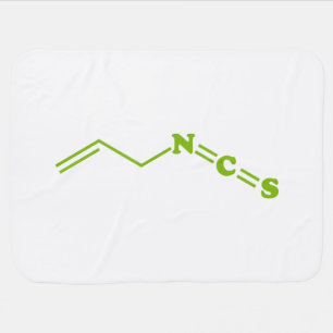 Wasabi Allyl Isothiocyanate Molecular Formula Baby Blanket
