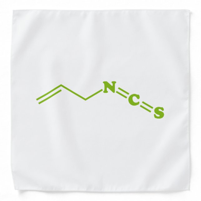 Wasabi Allyl Isothiocyanate Molecular Formula Bandana (Front)