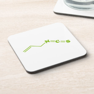 Wasabi Allyl Isothiocyanate Molecular Formula Beverage Coaster
