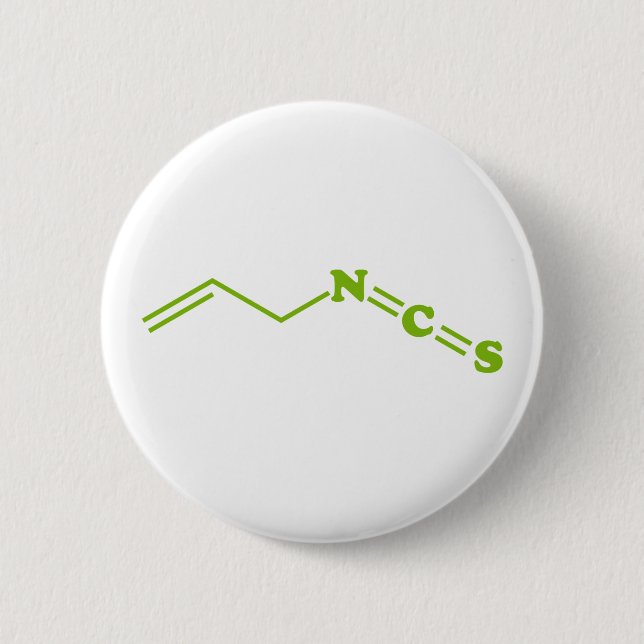 Wasabi Allyl Isothiocyanate Molecular Formula Button (Front)