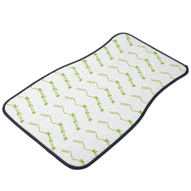 Wasabi Allyl Isothiocyanate Molecular Formula Car Floor Mat (Angled)