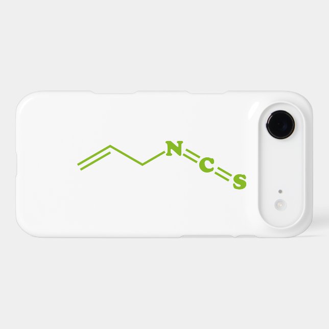 Wasabi Allyl Isothiocyanate Molecular Formula Case-Mate iPhone Case (Back (Horizontal))