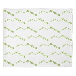 Wasabi Allyl Isothiocyanate Molecular Formula Duvet Cover