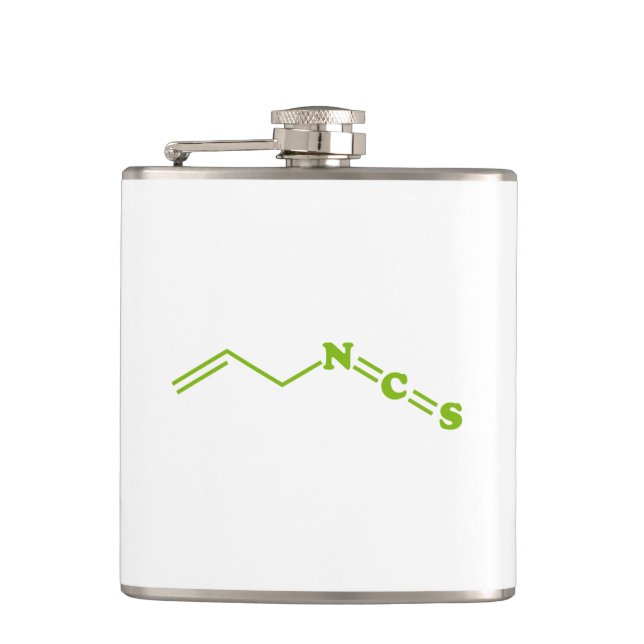 Wasabi Allyl Isothiocyanate Molecular Formula Flask (Front)