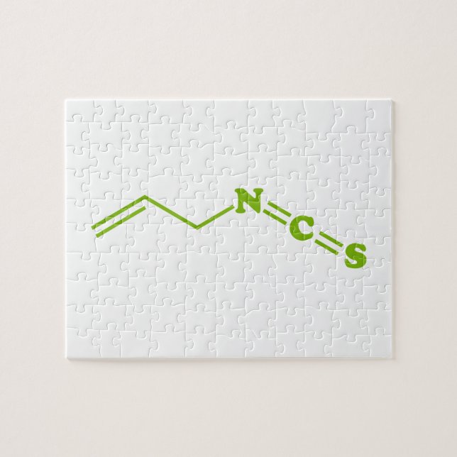 Wasabi Allyl Isothiocyanate Molecular Formula Jigsaw Puzzle (Horizontal)