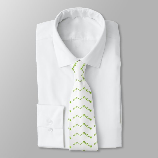 Wasabi Allyl Isothiocyanate Molecular Formula Neck Tie (Tied)