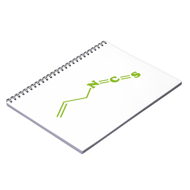 Wasabi Allyl Isothiocyanate Molecular Formula Notebook (Left Side)
