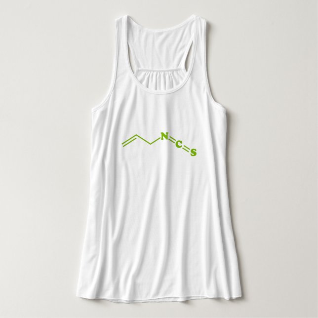 Wasabi Allyl Isothiocyanate Molecular Formula Tank Top (Design Front)