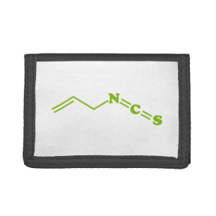 Wasabi Allyl Isothiocyanate Molecular Formula Trifold Wallet