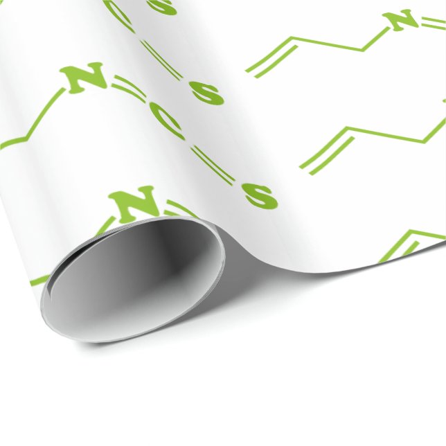 Wasabi Allyl Isothiocyanate Molecular Formula Wrapping Paper (Roll Corner)