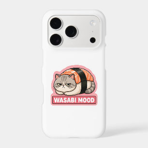 Wasabi Mood Funny Grumpy Cat Sushi Meme iPhone 17 Pro Case