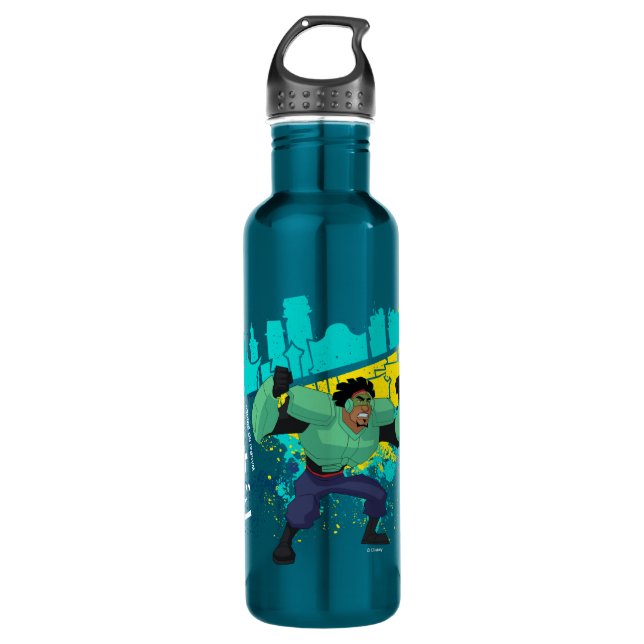Wasabi No-Ginger Stainless Steel Water Bottle (Front)