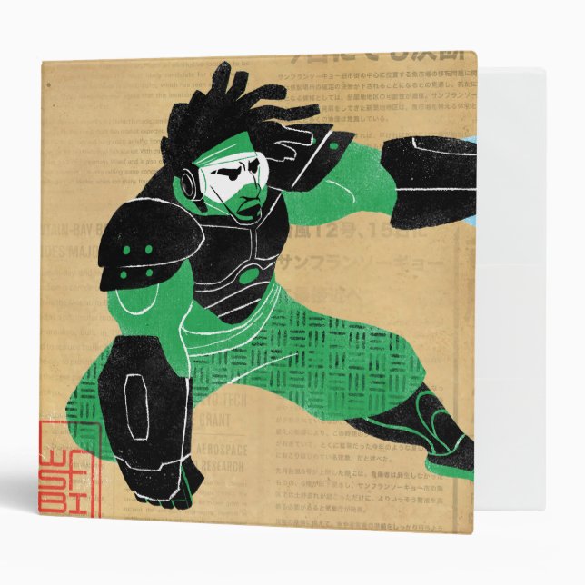 Wasabi Plasma Blades 3 Ring Binder (Front/Inside)