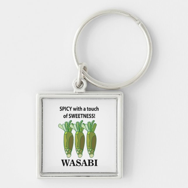 Wasabi Spicy With A Touch Of Sweetness Wasabi  Keychain (Front)
