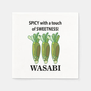 Wasabi Spicy With A Touch Of Sweetness Wasabi  Napkins