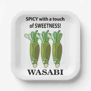 Wasabi Spicy With A Touch Of Sweetness Wasabi Paper Plates