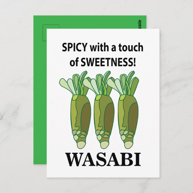 Wasabi Spicy With A Touch Of Sweetness Wasabi Postcard (Front/Back)