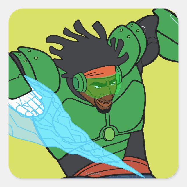 Wasabi Supercharged Square Sticker (Front)