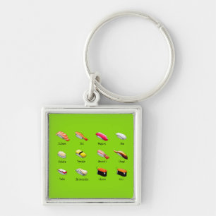 Wasabi sushi Japanese cute food Keychain