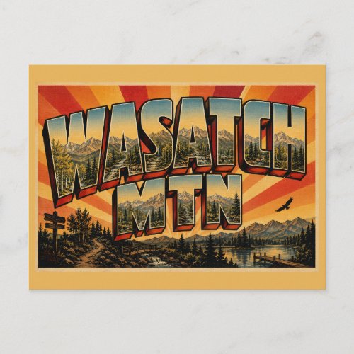 Wasatch Mountain State Park Aspen Views Art Postcard