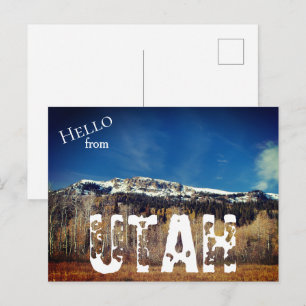 Wasatch Mountains, Utah Postcard