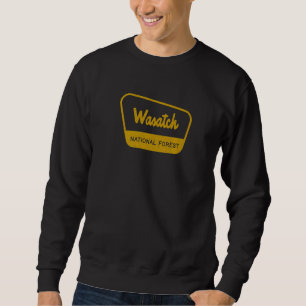 Wasatch National Forest Vintage Inspired Sign Grap Sweatshirt