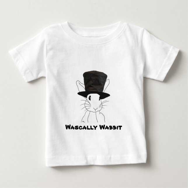 Wascally Wabbit Baby T-Shirt (Front)