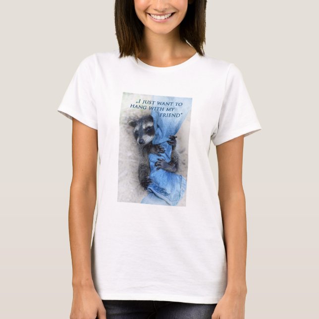 Waschbär  -  Abhängen T-Shirt (Front)